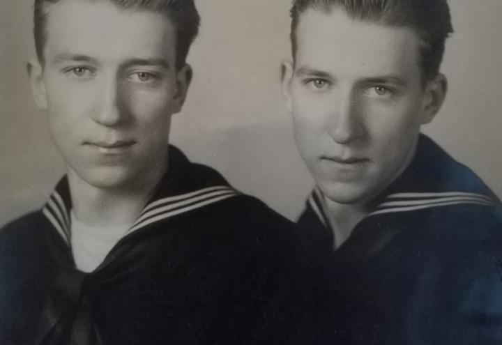 Historic photos showing Julius and Ludwig in Navy uniforms. 