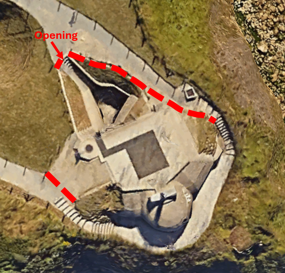 Modified visitor access for Point du Hoc Observantion Bunker