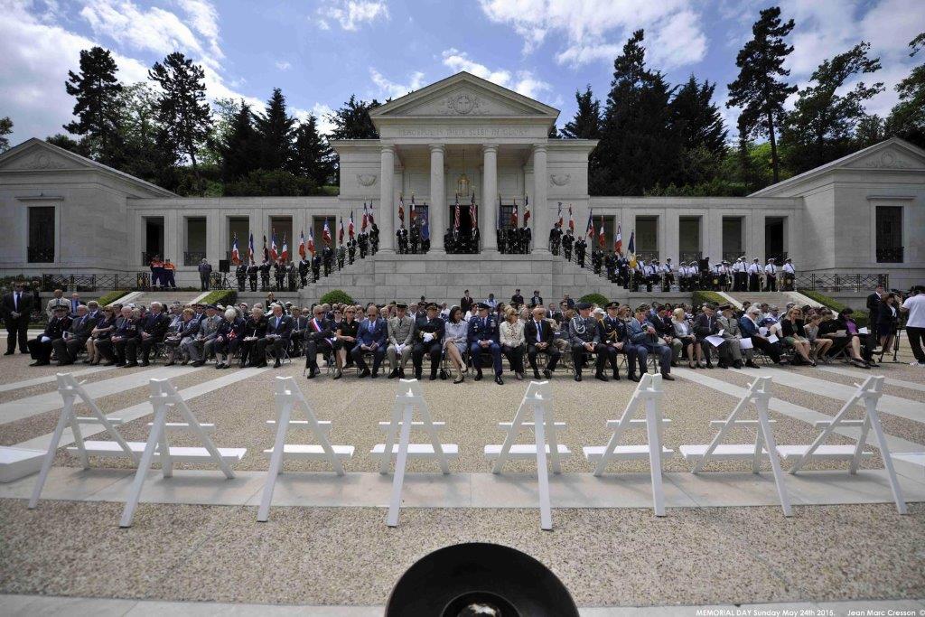 A ceremony is held every year at Suresnes American Cemetery to commemorate Memorial Day.