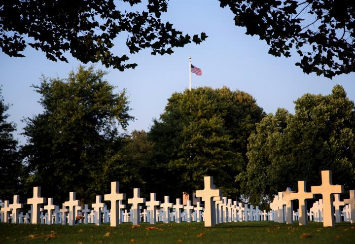 Headstones at Netherlands American Cemetery