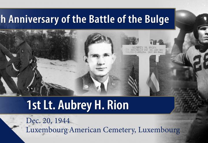 1st Lt. Aubrey Rion buried in Luxembourg American Cemetery