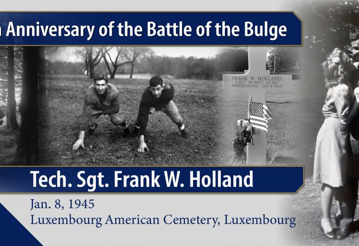 Tech. Sgt. Frank W. Holland, buried in Luxembourg American Cemetery