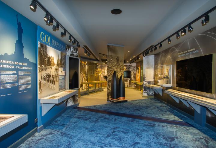 Visitor Center Exhibit at Chateau-Thierry American Monument, France