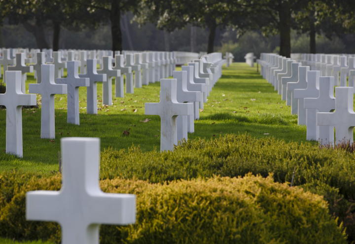 Graves at Normandy American Cemetery