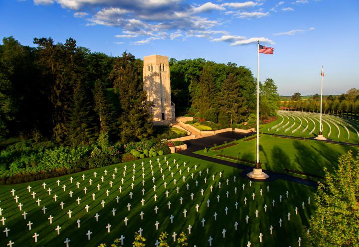 Picture of Aisne-Marne American Cemetery. Credits: Warrick Page/ American Battle Monuments Commission