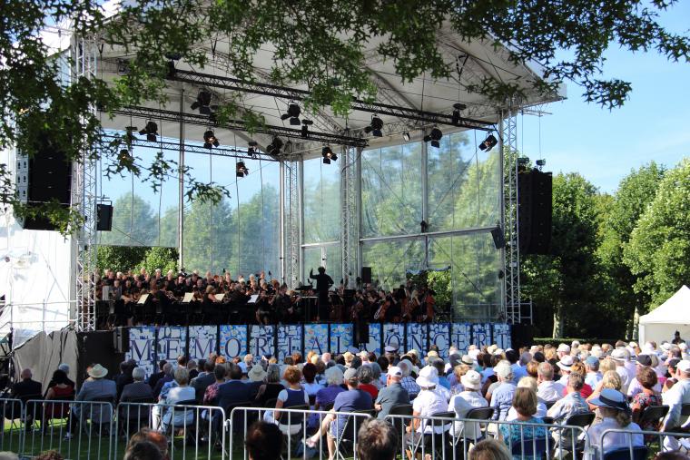 The South Netherlands Philharmonic performs during the 2012 concert. 