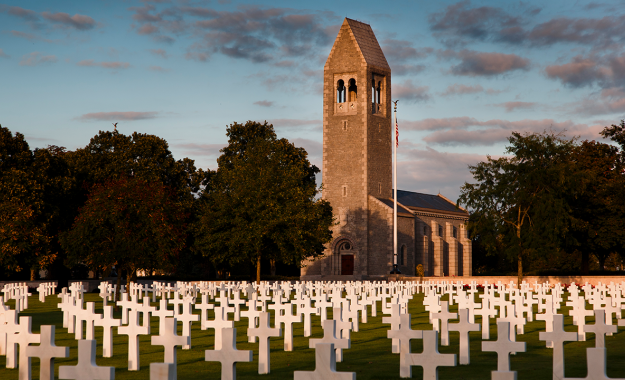 Brittany American Cemetery video