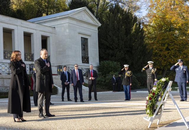 Vice President Kamala Harris visits Suresnes American Cemetery (01)